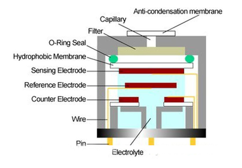 电化学气体传感器工作原理