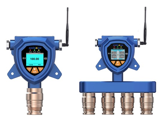 工业级四合一气体检测仪总线485和4-20mA安装布设方案